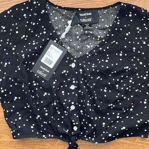 Black XL polka-a-dot ModCloth crop top!